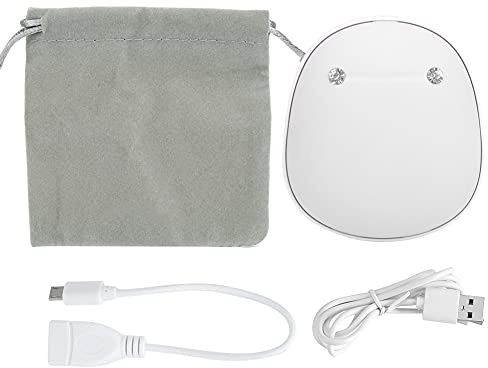 Mini Chauffe-Mains Anti-Explosion Portable avec Chargement USB, Chauffage électrique pour la Maison et Le Bureau, matériau ABS Blanc Rose 7,5 x 7 x 3,5 cm, 269 g (Blanche)