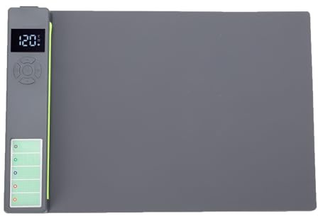 Cryfokt Coussin Chauffant Séparateur D'écran LCD, Température Réglable 30-135 ℃ avec Stockage Magnétique et Lumière de Détection de Poussière pour Tablette Smartphone de Moins de 16 (Prise UE 220V)