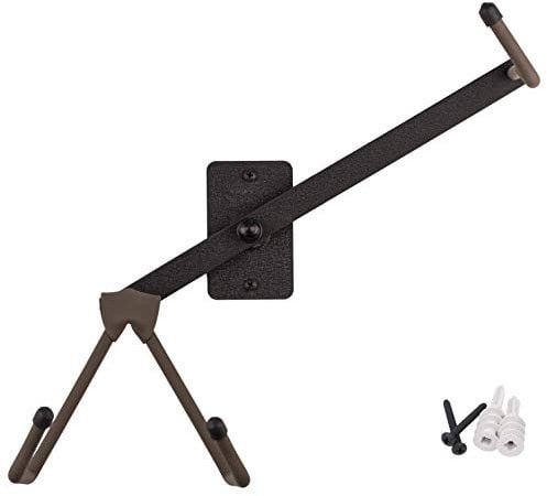 Horizontale Wandhalterung für Ukulele, Mandoline, Ukulele, Pinaple, Konzert, kompatibel, sicheres Zubehör ohne Koffer, String Swing Schwarz CC15S-FW