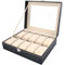 ISO TRADE Elegant Organizer for Watches-Case 10 Compartments Box 1369 Organizer für Schrank, mehrfarbig, einzigartig, Bunt