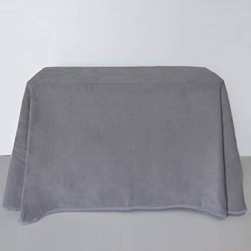 Lanovenanube Ropa o Falda Camilla, Enaguilla de Invierno Rectangular, Medida 80x120, Color Gris. Mantiene el Calor. Falda para Mesa Camilla de Invierno de Tejido calentito y Tacto Suave.