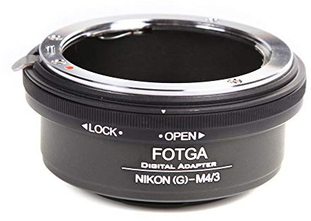 FOTGA Objektivadapter für Nikon G-Objektiv an Panasonic Olympus Micro 4/3 Camera Pen E-PL6 E-PL7 E-PL8 E-PL9 E-M OM-D E-M5 E-M10 Mark II III Lumix GH4 GH5 GH5s