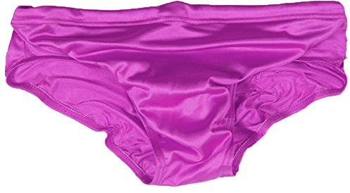 AnyuA Uomo Vita Bassa Elasticità Costume da Bagno Surf Briefs Slip Viola M