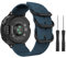 MoKo Armband Kompatibel mit Forerunner 235/235 Lite/220/230/620/630/735XT/Approach S20/S6/S5, Nato Nylon Uhrenarmband Ersatzarmband Handgelenk Band Strap - Blau