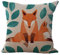 FeiliandaJJ Pillowcase, Kissenbezug kissenhülle Kopfkissenbezug Weihnachten Dekoration Cute Fuchs Leinen Super weich Sofakissen für Wohnzimmer Sofa Bed Home,45x45cm (A)