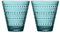 Iittala Kastehelmi Glas - 30cl - Zeeblau - 2 Stück