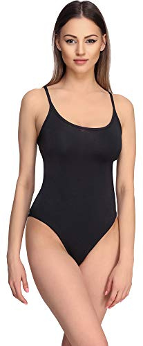 Merry Style Damen Body Ärmellos MS10-285 (Schwarz, M)