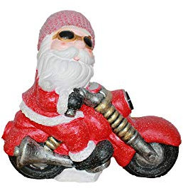 VERO HOME Deko Weihnachtsmann Santa Norbert XXL - 48cm - Weihnachtsfigur Keramik MGO