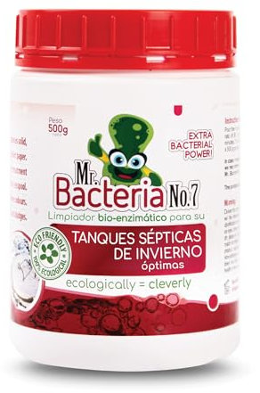 Mr.Bacteria No.7 Bakterien Aktivator und Reiniger für Ihren optimal überwinternde Klärgruben, Klärbehälter, Senkgrube und Abwasseranlagen 500 g - 1 Stück