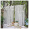 Primst White Floral Embroidered Lace Sheer Curtains with Curtain Tieback, Rod Pocket Window Voile Drapes for Living Room Bedroom Wedding Stage Decor (59W x 90L Inch, 2 Panels)