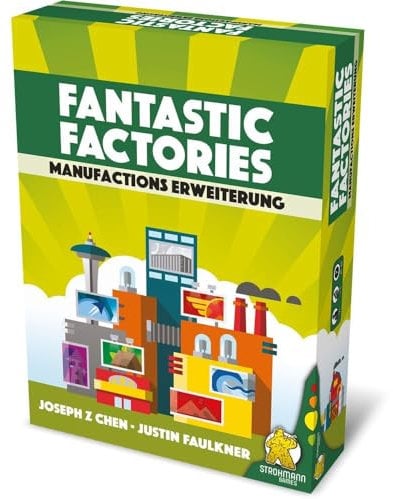 Strohmann Games, Fantastic Factories – Manufactions, Erweiterung, Familienspiel, Brettspiel, 1-5 Spieler, Ab 12+ Jahren, 45+ Minuten, Deutsch