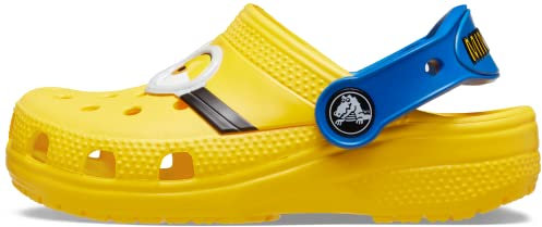 Crocs Unisex Niño FL Classic IAM MinionsClog T Zueco, Yellow, 19/20 EU