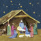 Servietten Weihnachten Weihnachts-Servietten Heilige Familie Krippe Jesu Geburt & Heilige 3 Könige traditionelle Weihnachts-Deko Tisch-Dekoration Advent Winter (20, Krippe Jesu Geburt)