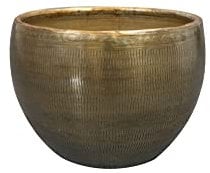 Ter Steege Blumentopf Aluminium Gold D 19 cm H 13 cm