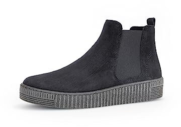 Gabor Damen Chelsea Boots, Frauen Stiefeletten,Wechselfußbett,Best Fitting,Booties,halbstiefel,Kurzstiefel,Pazifik(anthrazit),43 EU / 9 UK