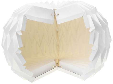 VILLFUL Origami Lampenschirm aus Papier Faltbarer Hängelampenschirm Moderner Lampenschirm für Zuhause für Wohnzimmer und Wohnzimmerdeko