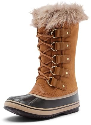 Sorel Damen Joan of Arctic Boot WP wasserdichte Schneestiefel, Camel Brown, Black, 36.5 EU