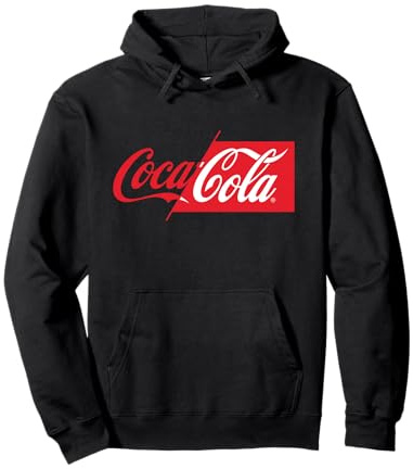 Logo Coca Cola moitié rouge moitié blanc Sweat à Capuche