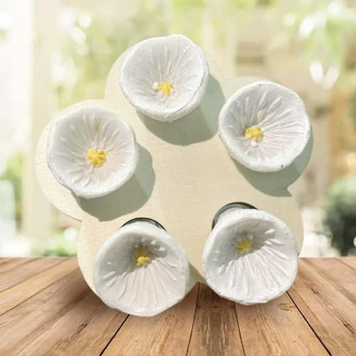 Uaste Bee Cups for Thirsty Bees Garden - Colorful Bee Insect Drinking Cup - Garden Bee Feeder for Thirsty Bees - Provide Safe Drinking Spots - Collects A Teaspoon of Water (White), MAC-15032Z2