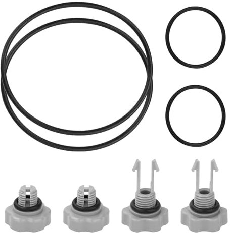 Xevinas Lot de joints d'étanchéité - Joint en caoutchouc rond - Rondelles en caoutchouc - Pour pompe de filtration - Composants d'étanchéité - Accessoires de piscine - Kit de joints de pompe filtrante