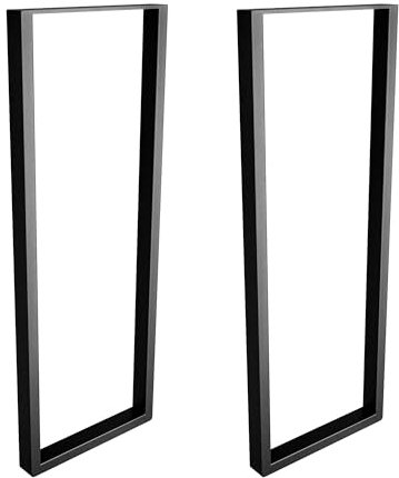 Amig - Juego de 2 Patas para Mesas de Recibidor o Entrada - Set de Patas para Mesa de Estilo Industrial - Material: Acero - 800 x 300 x 40 mm - Resistencia y Durabilidad - Acabado en Negro Mate