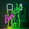 YUEYYNS Beer Neon Sign Bière Enseigne Lumineuse Néon de Dame USB LED Enseigne Néon pour Bar à la Maison Jouer Pub Karaoké Bistro Discothèque Chambre Décoration Murale Bar Fête Noël Mariage