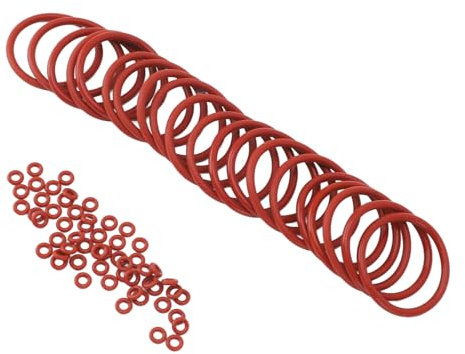 120 Stück O-Ringe für Kaffeemaschinen, Hohe Temperaturbeständigkeit, Wasserdichte Silikon-Brühgruppendichtung, Kaffeemaschine-Pods