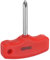 HARFINGTON PH2 T-Handle Phillips Screwdriver #2 Magnetic Screwdrivers CR-V Pocket Screwdriver for DIY Repairing, Red
