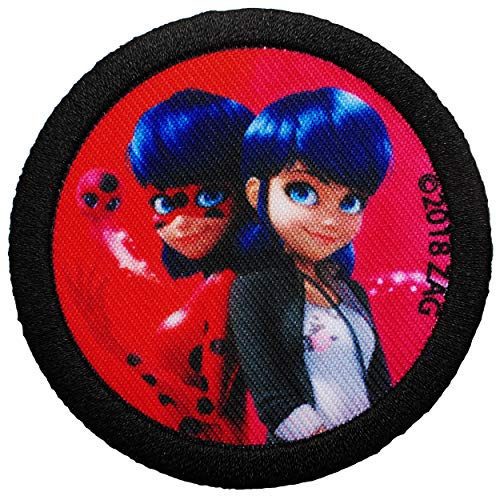 alles-meine.de GmbH Bügelbild - Miracul. - Geschichten von Ladybug und Cat Noir - 6,7 cm * 6,7 cm - Aufnäher/Applikation/Aufbügler - gestickter Flicken - Bügelflicken/Hosen..
