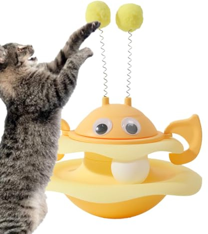 Plattenspieler-Katzenspielzeug, kleine Biene, Katzenspielzeug, interaktives Katzenspielzeug, um Ihre Katze, glücklich und verschwitzt zu halten