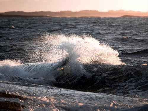 1500 Stück Puzzles für Kinder im Alter von 14 Jahren,-Meer, Wellen, Spray, Tropfen, Wasser 87x57cm