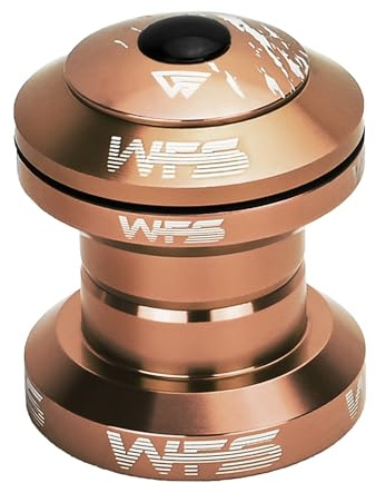 WFS NV.28 HS02ZQGLD 2,5 cm CNC Alloy Threadless Headset mit Top Cap Cash Money