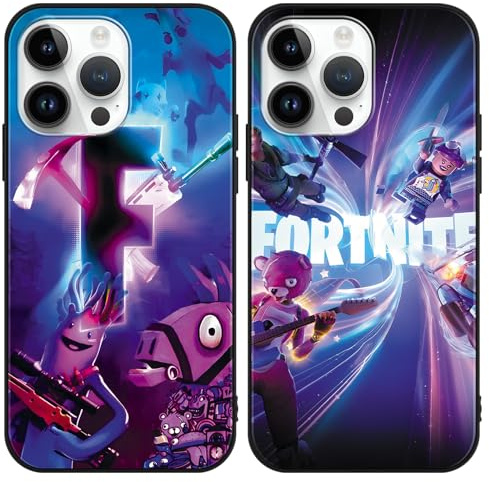 Yimctoie 2 Stück Handyhülle für Huawei P smart 2019 Hülle 6.21, Anime Game Cartoon Muster Aesthetic Design, Dünn Weich TPU Silikon Slim Fit Stoßfest Kratzfest Schutzhülle, cool