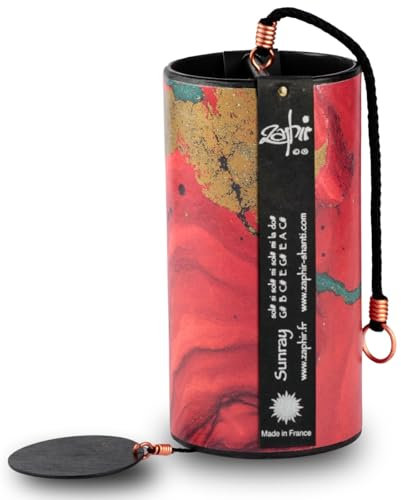 Zaphir Klangspiel Sunray Sommer Shanti | Handgefertigtes Windspiel für Yoga, Meditation und Raumreinigung | Beruhigender Klang für Babys, Erwachsene & Haustiere