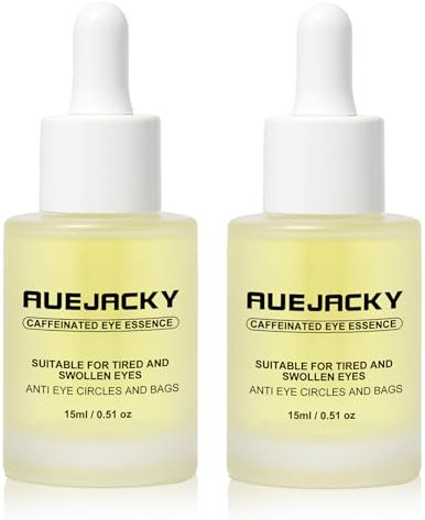 Eye Caffeine Booster 2x 15ml,Caffeine Solution Eye Serum,Augenserum Entfernung von Tränensäcke und Augenringe, Augenserum mit Koffein für müde geschwollene Augen – gegen Augenringe und Tränensäcke
