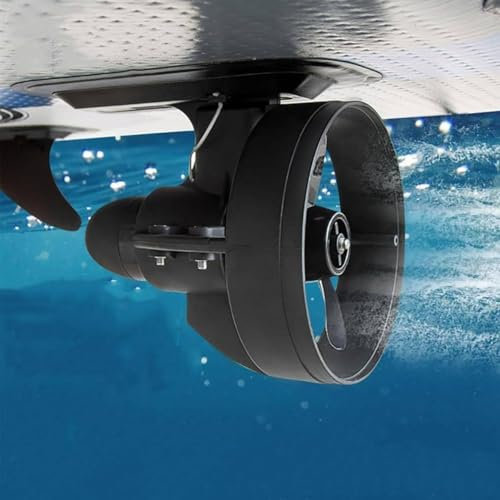 288W 12V Elektromotorisierte Flosse mit Unterwasser-Thruster-Antriebssystem - Batteriebetriebenes Surfbrett & SUP-Motor für Kajaks, Angelboote, Paddelbretter (4-5 km/h)