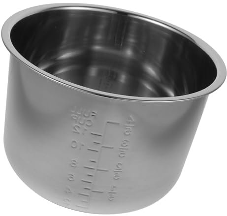 OFFSCH Olla Interior de Repuesto para Arrocera Eléctrica Inoxidable Antiadherente y Duradera Compatible con Cocinas Eléctricas y Multifuncionales Olla para Cocinar Arroz Sopa