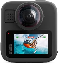 GoPro MAX2 - Waterproof 360 + Traditional Action Camera with Touch Screen, Spherical 8K Video, 29MP 360 Photos, Easy Replaceable Lenses, HyperSmooth Stabilization, 6 Microphones