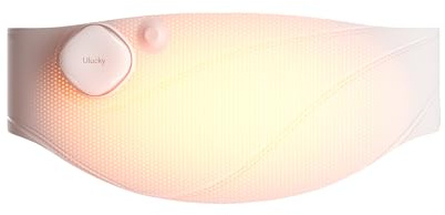 ULUCKY Tragbares, kabelloses Heizkissen – Federleichtes Yoga-Gewebe, Smart-App-Timer, 3 Heizstufen, magnetisches USB-Laden, faltbares Design –Geschenk für Frauen und Mädchen (Weiß)