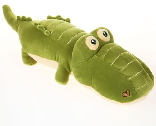 JORCEDI Riesen Krokodil Kuscheltier XXL, weich groß Aligator Stofftier Plüschtier, Weiches Krokodil-Plüschkissen, Plüsch Krokodil Spielzeug Kissen, Krokodilkissen Geschenk für Mädchen Jungen (80cm)