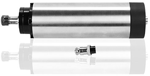 VEVOR Motore mandrino, CNC, motore mandrino, raffreddato ad aria 0,8 kW, motore mandrino raffreddamento ad aria 220–250 V, motore raffreddato ad aria per CNC, alimentazione a pinza, 0-24.000 giri/min,