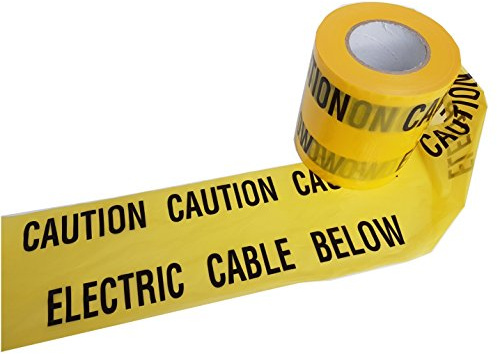 Ali's DIY Electric Cable Warning Tape - 60 Metre Custom Cut Length