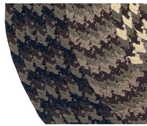 Better Trends Geflochtener Teppich, Alpine Braid Collection – strapazierfähig, schmutzabweisend, wendbar, für den Innenbereich, 100% Polypropylen, lebendige Farben, oval, 122 x 183 cm,