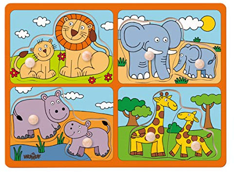 WOODY_ Puzzle Exotisch Tiere