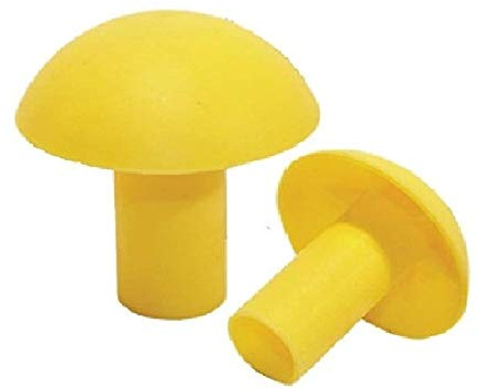 Rebar Safety Caps End Identification (Large Bulk Bags Available) ~ 6-18mm or 16-32mm ~ Bar Mushroom Building Construction Site Supplies (250, 6-18mm)