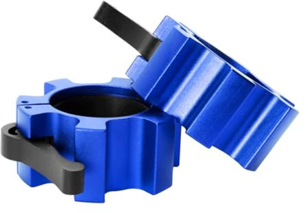 GORILLA SPORTS® Hantelverschlüsse - 1 Paar, für 50mm Olympic Bar, Farbwahl - Hantelstangen Verschluss, Barbell Halsbänder, Schnellverschluss, Hantelklemmen, Langhantel Klemmen, Barbell Collar