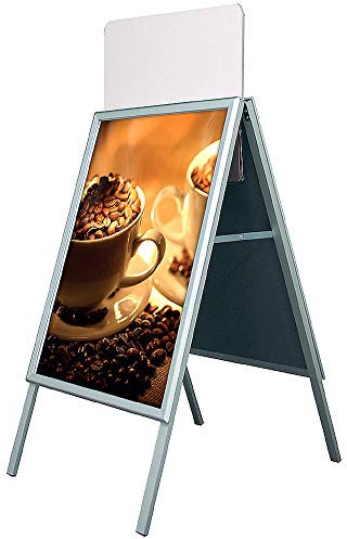 DISPLAY SALES Kundenstopper Outdoor Wasserfest DIN A1, Plakatständer mit 32 mm INKL. Topschild & Halterung