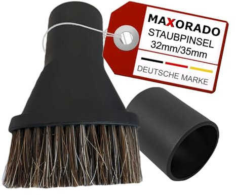 Maxorado Pinceau à poussière en Poils naturels pour aspirateur et Meuble, Brosse pour Meubles, Brosse pour Meubles, Brosse pour Les crups emide ETA Far Fagor Glenan Hanseatic
