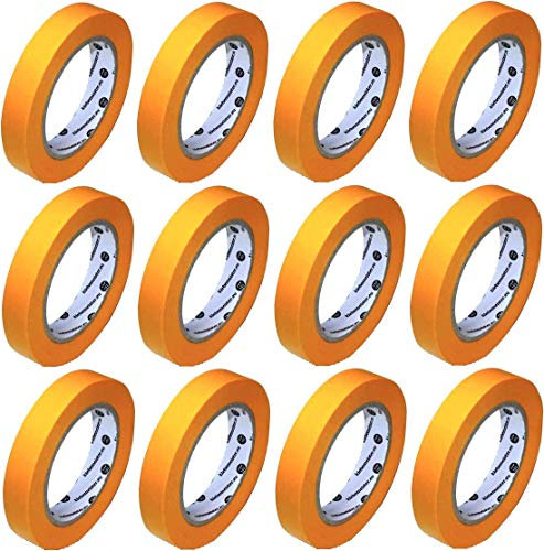Goldband Klebeband (soft) | Maler Abdeckband | 12x Rollen | 25mm x 50m…