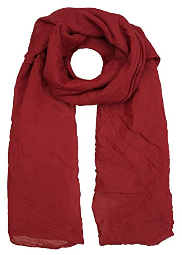 Zwillingsherz Seiden-Tuch für Damen Mädchen Uni Elegantes Accessoire/Baumwolle/Seiden-Schal/Halstuch/Schulter-Tuch oder Umschlagstuch einsetzbar - wei